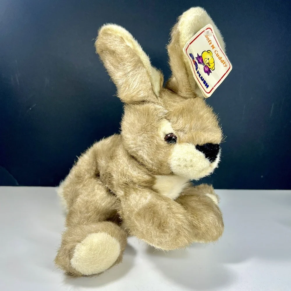 VINTAGE A&A Plush Bunny Rabbit Stuffed Realistic Soft N' Cuddly 11